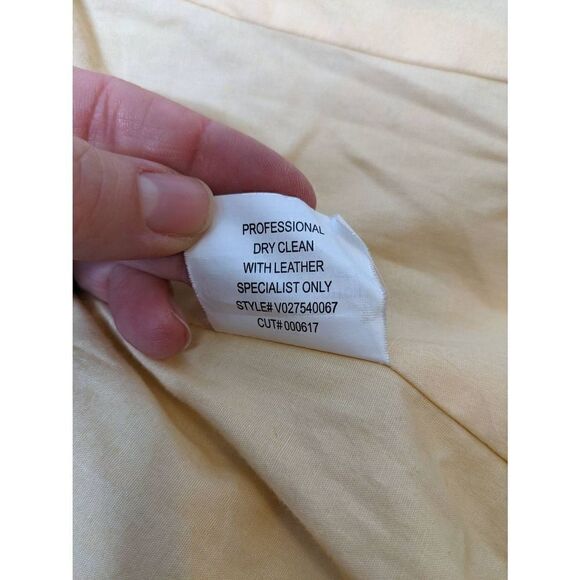 Vince Buttermilk Yellow Leather Jacket 6 - Picture 15 of 16